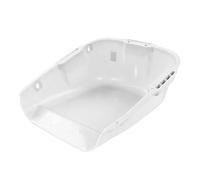 Bamjour Large Dust Pan, Plastic Large Capacity Double Handle Wear Resistant Dust Pan Agricultural Supplies with Heavy Duty Dustpan Big for Drying (White)