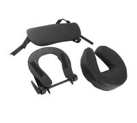 Bamjour Massage Headrest for Bed, Beauty Bed Headrest Cradle U Shape Massage Face Down Adjustable Folding Table Face Cradle for Beauty Salon Black