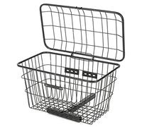 Bamjour Mobility Scooter Basket, Mobility Scooter Basket Electrombile Rear Storage Iron Large Portable Outdoors