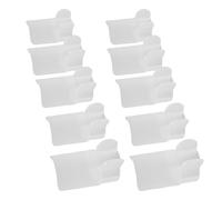 Bamjour Nail Polish Protector Cap, 10 Pieces Transparent on Cuticle Guard for Gel Polish Application, with Multiple Sizes to Fit All Fingers and Reusable Design (Two Sets)