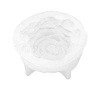 Bamjour Peony Silicone Mold, Flexible Reusable Flower Candle soap Mold for DIY Crafts, with Non Stick Design, Measures 9x4.5cm