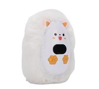 Bamjour Rechargeable Hand Warmer Electric Handwarmer USB Hand Warmer Plush Animal Shaped with Digital Display 1200mAh Battery for Adults Kids Outdoor Travel (White)