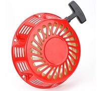 Bamjour Recoil Starter Assembly, 21.5cm Red and Black Metal 188F 190 Pull Start Pull Start Starter for GX340 GX390 GX610 Gasoline Engine