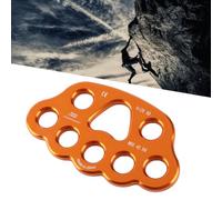 Bamjour Rigging Plate, Rigging Plate Descender Climbing 45Kn Climbing 8 Holes Rock Gear