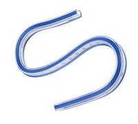 Bamjour Ruler, Plastic Flexible Ruler with Flexible Curve for Ink Ruling (30cm/11.8in)