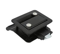 Bamjour Rv Door Lock, Aluminum Alloy Hardness Rv Lock Door Latch for Travel Trailer Motorhome (Black)