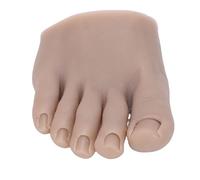 Bamjour Silicone Nail Art Training Foot Practice Model Pedicure Mannequin Toe with Skin Texture for Nail Art Practice Pedicure Training (Right)