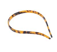 Bamjour Tortoise Shell Glasses Headband Non Slip U Shape Design for Glasses Wearers with High Elasticity Glossy Finish for Women Makeup Sports Face Washing (Brown Tortoise Shell Color)
