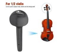 Bamjour Violin Tuning Pegs, 4PCS Solid Wood Violin Pegs Strings Shaft Tuning String Tunning for 1/8 1/2 /4 (1/2 violin pegs, ebony with fish eyes, set of four)