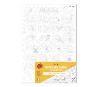BAMMI Giant Poster to Colour - ABC Alphabet - 70 cm x 100 cm - Premium Quality Paper 150g/m2 - Made in France