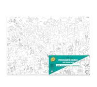 BAMMI Giant Poster to Colour The Enchanted World, 100 cm x 70 cm, Premium Paper, Made in France, Activities for Birthday Parties, Fun and Creative Activities