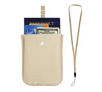 Bamneat RFID-Blocking Travel Bra Wallet, Hidden Money Pouch with Adjustable Elastic Strap, Perfect Secret Pocket Protect Your Passport Credit Cards Valuables, Nude, XL, RFID Protected