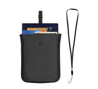 Bamneat RFID-Blocking Travel Bra Wallet, Hidden Money Pouch with Adjustable Elastic Strap, Perfect Secret Pocket Protect Your Passport Credit Cards Valuables, Black, Passport Size, Rfid Protected