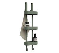 Bamodi Shower Caddy, 3 Tier Plastic Organizer, Height Adjustable Baskets, Scratch Free, Easy to Hang, No Rust, Plenty of Storage Space for Shower's Accessories - Door Shower Caddy - Green