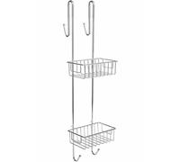 Bamodi Shower Caddy Hanging - 2-Tier Storage Basket - Chrome-Plated Steel Bathroom Shelves - No Drilling Required - Large Hangable Shower Caddies...