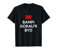 Bampi Gorau'r Byd World's Best Grandad Welsh Wales T-Shirt