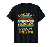 Bampi Know Everything Grandpa Fathers Day Gifts T-Shirt