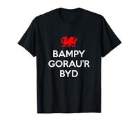 Bampy Gorau'r Byd World's Best Grandad Welsh Wales T-Shirt