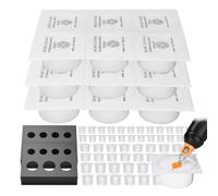 BAMTTOO 18pcs Tattoo Dip Foam Cups Tattoo Ink Caps Holder Cleaning Cartridge Needles Tip Disposable Cleaning Supplies