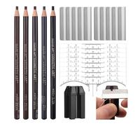 BAMTTOO 5pcs Microblading Eyebrow Pencil Brow Mapping Ruler Pencil Sharpener Set for Marking Filling and Outlining Eyebrow Tattoo Makeup Kit Permanent Makeup Eye Brow Liners