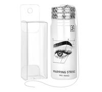 BAMTTOO Pre-Inked Brow Mapping String 30m/100ft Eyebrow Mapping String for Permanent Makeup Eyebrow Mapping Positioning Thread for Shaping Microblading Supplies (White)