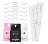 BAMTTOO Pre-Inked Brow Mapping String for Microblading Eyebrow Marker Thread Disposable Brow Ruler Stencils Eyebrow Mapping Supplies Measuring Tool for Eyebrow Tattoo