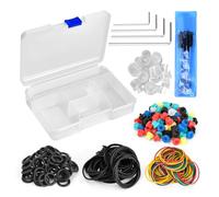 BAMTTOO Tattoo Supplies: Tattoo Rubber Bands, Grommets, Wrenches, Ink Cups, Coil Machine Parts & Accessories with Storage Box - Multicolor - Adult