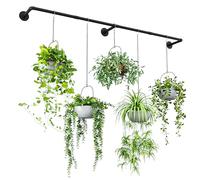 Bamworld Plant Hanger Indoor 70in Hanging Planters Rod Hanging Plant Holder for Window Plant Shelves Metal Rod，Pots Not Included