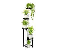 Bamworld Tall Plant Stand Indoor Outdoor, Corner Metal Flower Pot Stands for Multiple Plants, 4 Tier Heavy Duty Plant Shelf for Patio Garden Balcony Living Room Bedroom