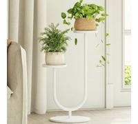 Bamworld White Plant Stand for Indoor Plants Tall Planter Stand for Multiple Plants Display Corner Plant Stand Rack for Living Room Bedroom Patio Decor