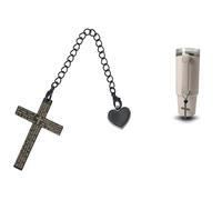 BAMXSXBO Cross Charm Accessories for Stanley Cup,Stainless Steel Cross Charms for Tumbler Handle,Personalized Identification Charms, M, Metal, No Gemstone