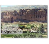 Bamyan (Bamiyan) in Central Afghanistan. This Is A View Over The Bamyan (Bamiyan) Valley Showing The Large Buddha Niche in The Cliff. The Buddhas Were Destroyed by, Design 1, Fridge Magnet