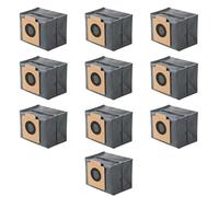 Bamyli 10 Pack Replacement Dust Bags Compatible With Eufy Clean X8 Pro X10 Pro Omni Robot Vacuum Self-Empty Station,Large Capacity 4-Layer Replacement Dust Bags