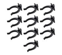 Bamyli 10Pcs Adjustable Kitchen Cabinet Plinth Leg Clips, Kickboard Connectors for Cabinet Adjustable Support Feet, No Drilling Retaining Clips for Kitchen DIY Renovation, Black