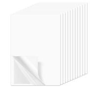 Bamyli 12 Pcs A4 Double Sided Adhesive Sheets, Clear Adhesive Sheets, Self Adhesive Tape Sheets for DIY Arts Handbook Making Home Decoration 21x29cm/8.3x11.4inches