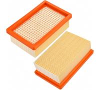 Bamyli 2 Flat Pleated Filter Replacement for Karcher WD4 WD5 WD6 MV4 MV5 MV6 Wet & Dry Vacuum Cleaner, for Karcher Hoover Filter, Filter Accessories for Karcher Wd4 Accessories, 2.863-005.0 4410