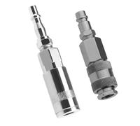 Bamyli 2 Pcs Air Fitting Convertor Adapter, 1/4 Inch BSP Female and Male Air Fitting Convertor Adapter Air Line Connector