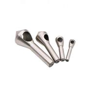 Bamyli 4 Pcs Countersink Drill Bit Titanium Coated Countersink Chamfer Tool High Speed Steel Countersink Chamfer Deburring Drill Bit Set for DIY Wood Metal Plastic, Silver