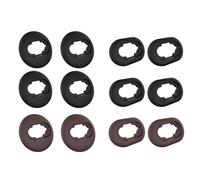 Bamyli 6 Pairs Silicone Earbuds Compatible with Samsung Galaxy Buds Live, Portable Non-slip Silicone Earbud Covers, Bluetooth Headphones Full Cover Eartips (Black+Brown)