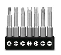 Bamyli 7-Piece Special Shaped Screwdriver Bit Set, 50 mm Special Shaped Screwdriver Bits, U-Shaped Inner Cross Y-Triangle Three-Point Shaped Tool Chrome Vanadium Alloy Steel