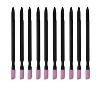 Bamyli Pack of 10 Cuticle Remover, Double Headed Nail Files, Cuticle Pusher Pens, Manicure Grinding Pens, Quartz Nail Care Set, Cuticle File Trimmer, for Nail Bed Cleaning and Care