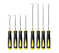 Bamyli Pick Set - Mechanic Tools, 8PCS Professional Hook & Pick Tool Kit for Oil Seal & O-Ring Removal, Gasket & Wire Separation with Long/Short Reach Design