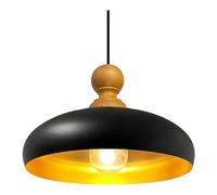 bamyum Androa Industrial Ceiling Light Ø40 cm Metal Ceiling Lamp Lighting Fixture Mid Century Modern Lamp Modern Chandeliers Vintage Light, Black