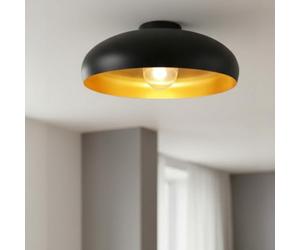 bamyum Androa Industrial Ceiling Light Ø40 cm Metal Ceiling Lamp Lighting Fixture Mid Century Modern Lamp Modern Chandeliers Vintage Light Black-Gold