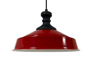 bamyum Asletl-Knob Hanging Lamp Industrial Pendant Light, 41 cm Lamp Shades, Modern Metal Kitchen Island Lights, E27 Pendant Lamp for Living Room and Dining Room, Red Pendant Light