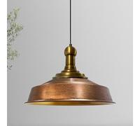 Bamyum Asletl Long-Knob 41 cm Industrial Pendant Light, Vintage Metal Kitchen Chandelier for Living Room, Dining Room - Copper