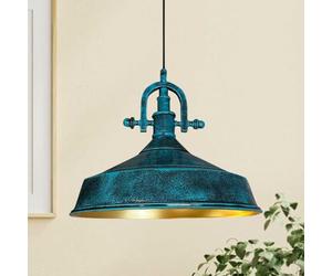 bamyum Asletl-Marine Hanging Lamp Industrial Pendant Light, 40 cm Lamp Shades, Modern Metal Kitchen Island Lights, E27 Pendant Lamp for Living Room and Dining Room, Ocean Pendant Light