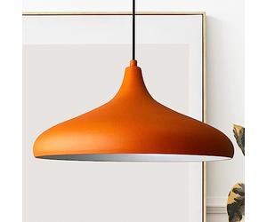bamyum Ceiling Lights Living Room Kitchen I Champion I Metal Ø 35cm E27 Orange Pendant Light Fitting Light Shade Industrial Ceiling Lights Retro Lampshade - 8 Options for Colour