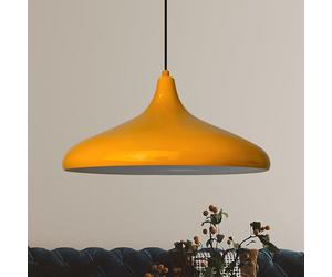 bamyum Ceiling Lights Living Room Kitchen I Champion I Metal Ø 35cm E27 Yellow Pendant Light Fitting Light Shade Industrial Ceiling Lights Retro Lampshade - 8 Options for Colour