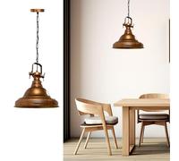 bamyum Chandelier Vintage Hanging Lamp Diameter 30 cm Pendant Lighting E27 Metal Ceiling Pendant Light Lampshades for Kitchen Island Industrial Retro Pendant Lamp